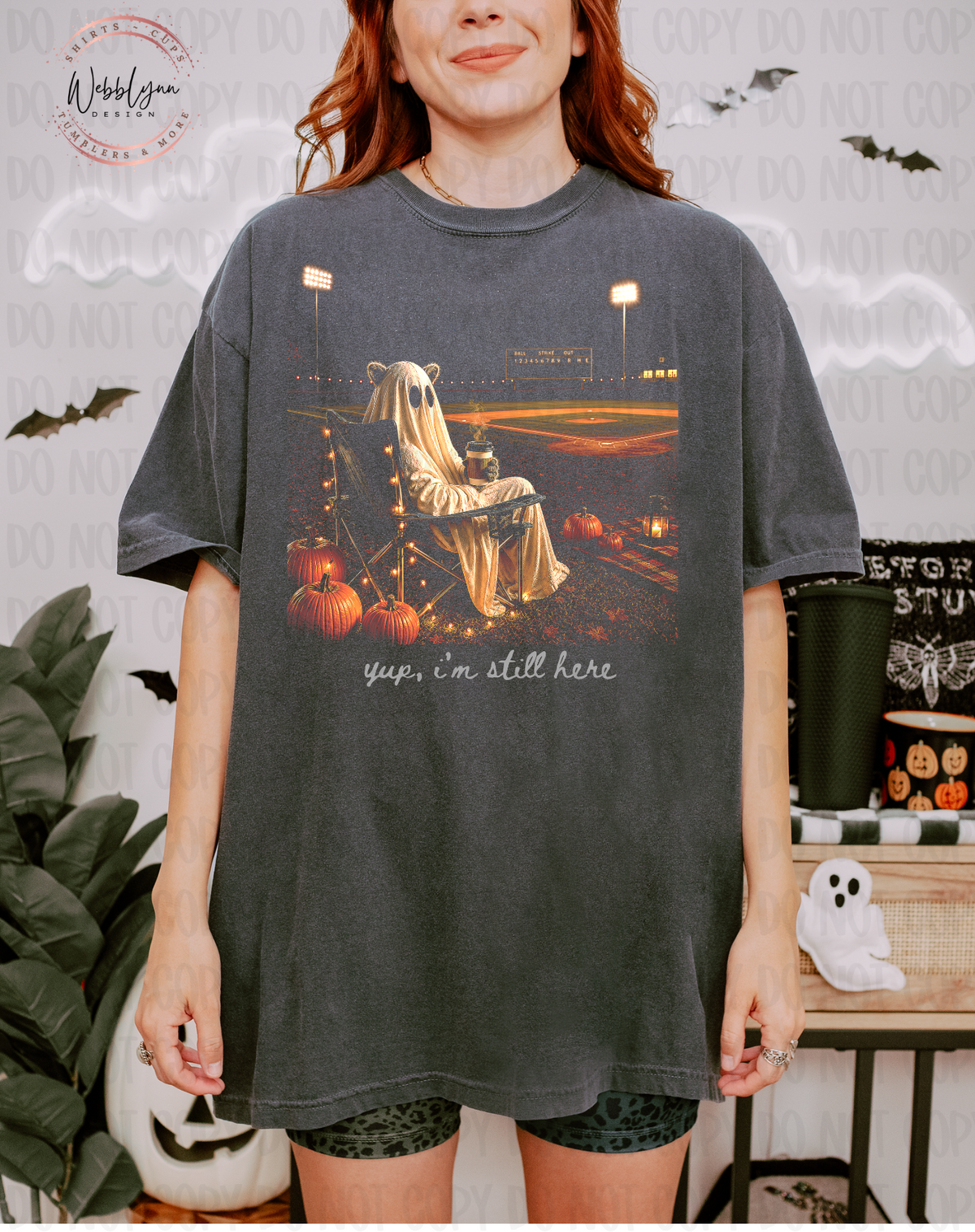 I'm Still Here Baseball Ghost DTF Transfer