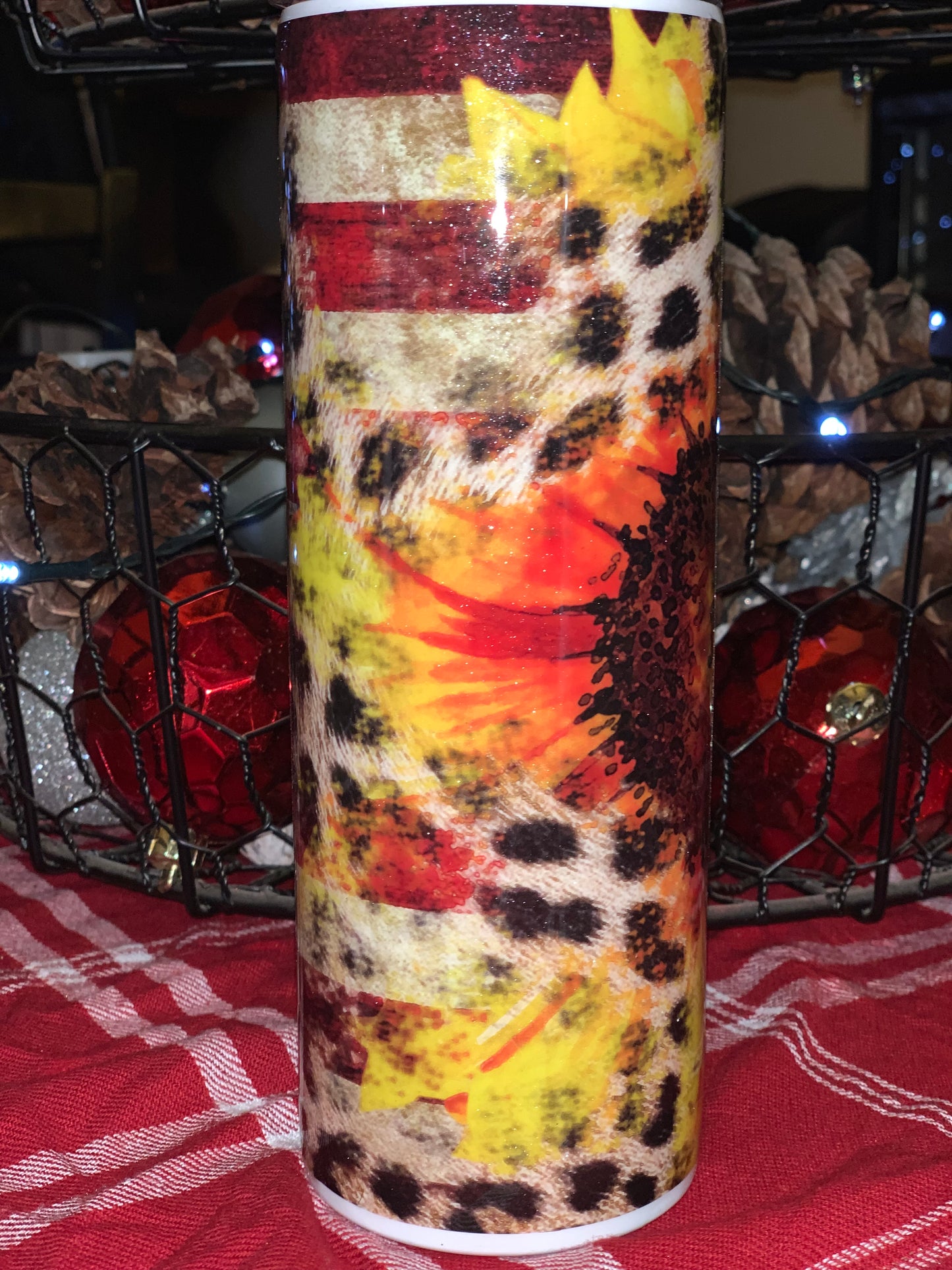 Sunflower Flag Tumbler