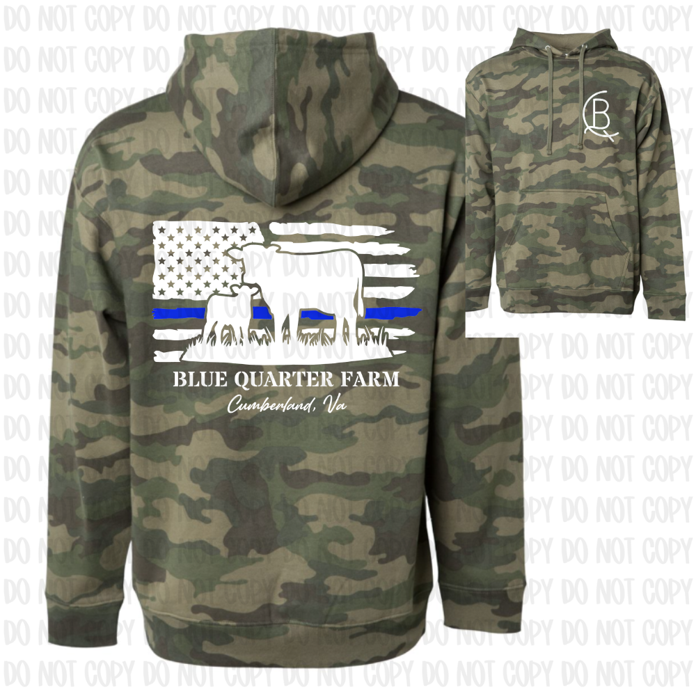 Blue Quarter Farm Hooded Sweatshirt