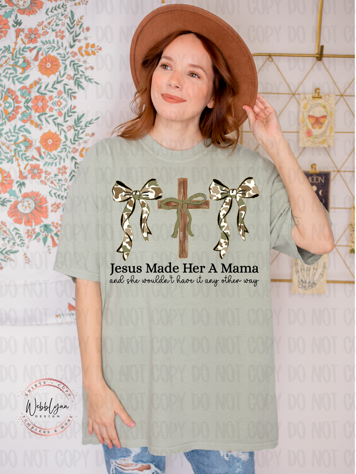 Jesus Made Her A Mama DTF Transfer