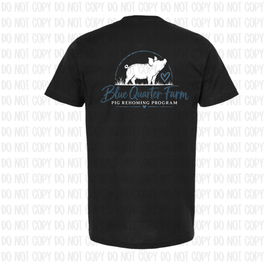 Blue Quarter Farm Pig Short Sleeve