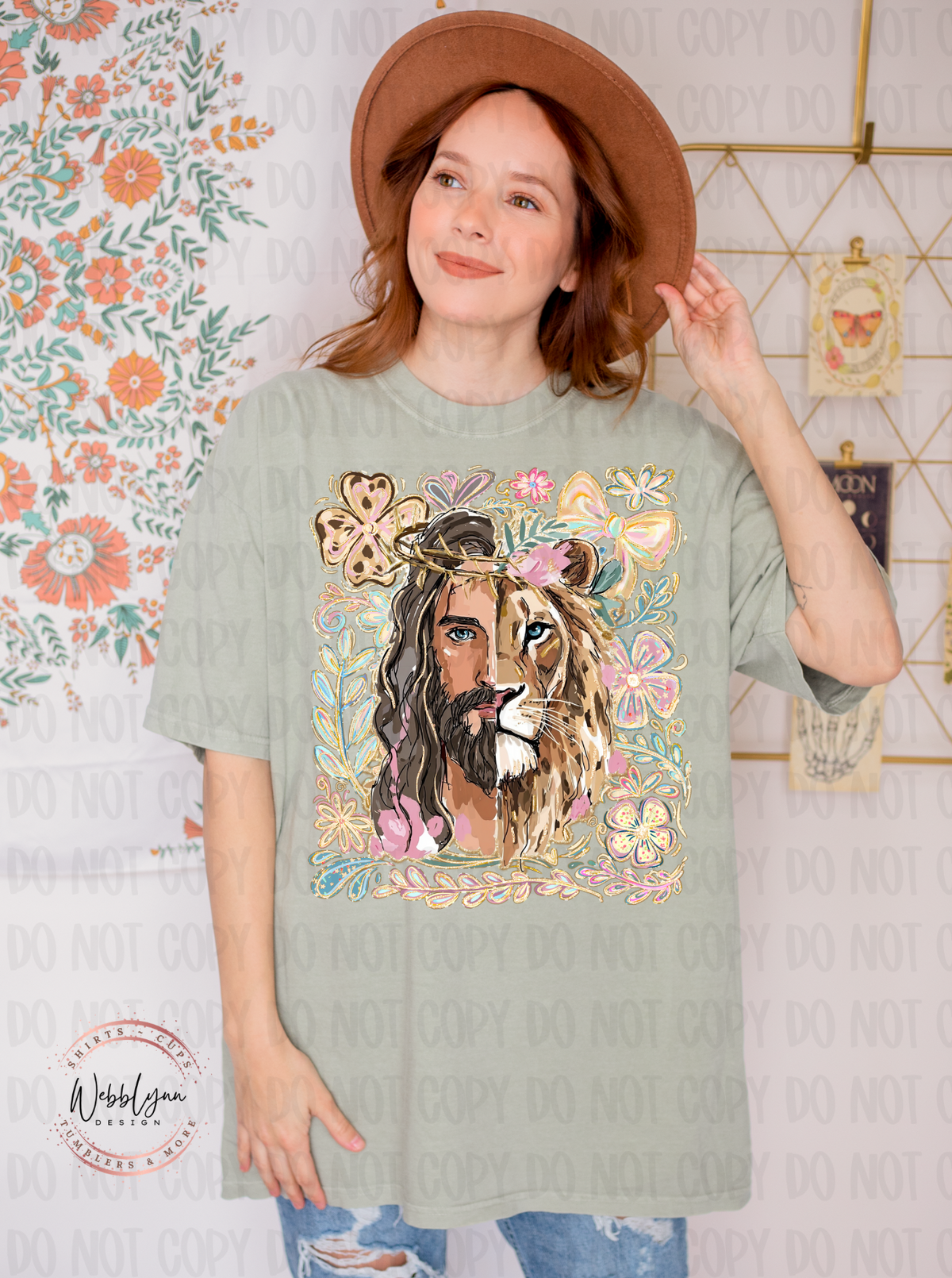 Jesus/Lion DTF Transfer