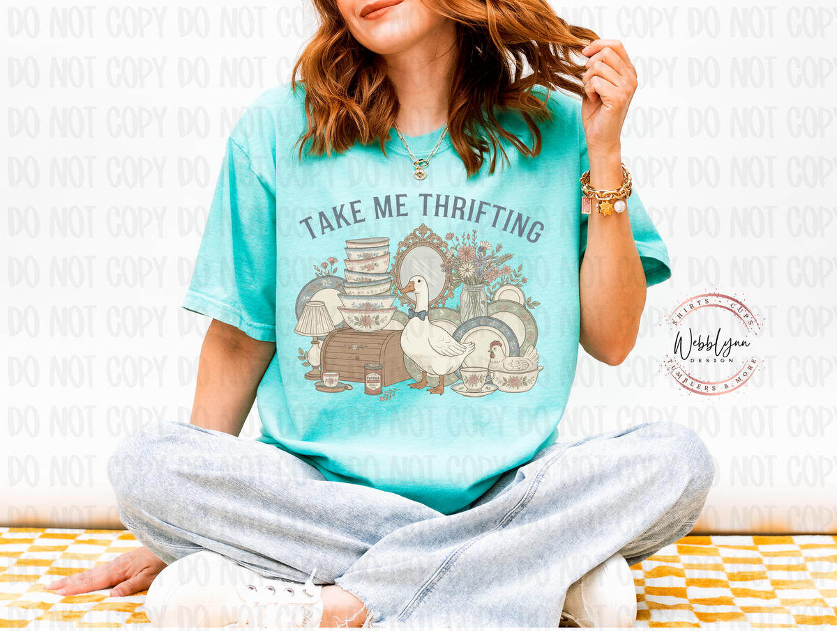 Take Me Thrifting DTF Transfer