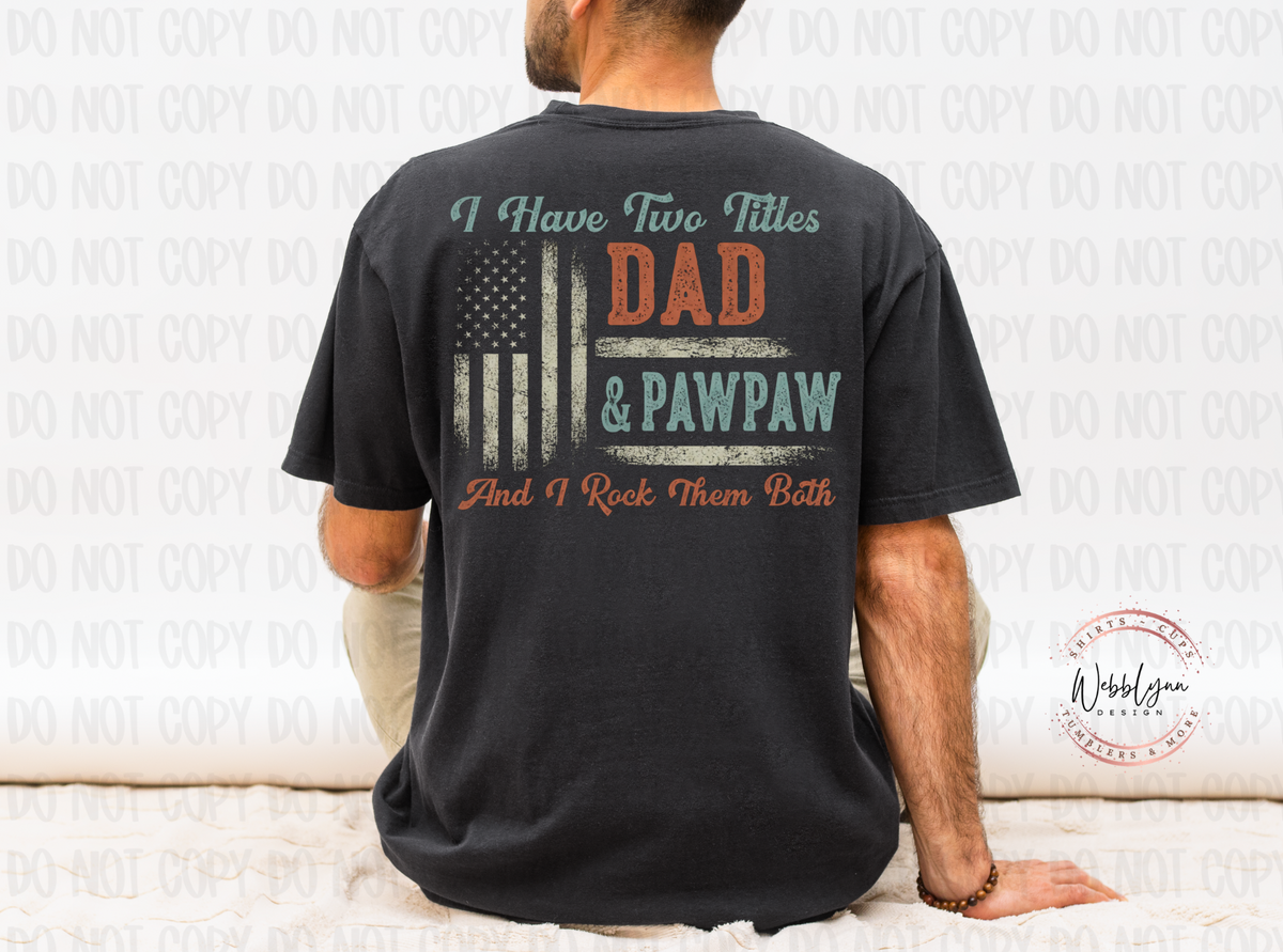 Dad & PawPaw DTF Transfer