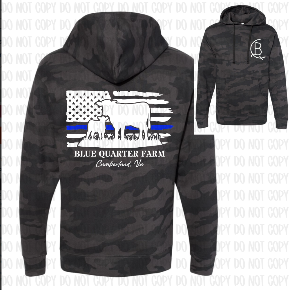 Blue Quarter Farm Hooded Sweatshirt