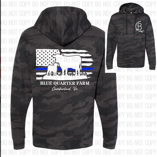 Blue Quarter Farm Hooded Sweatshirt
