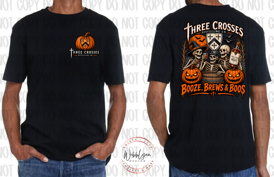 Booze, Brews & Boos - Dark Heather Gray