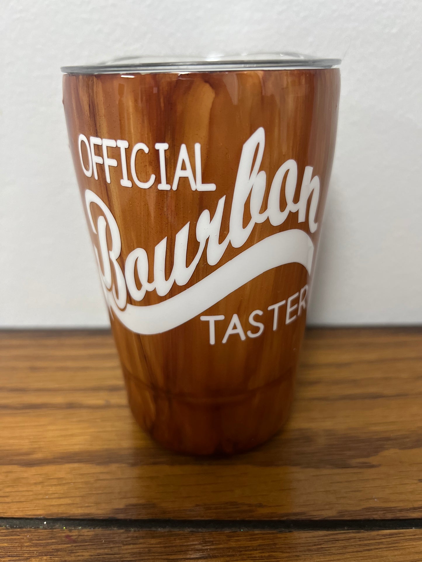 12 Oz Wood Grain Tumbler