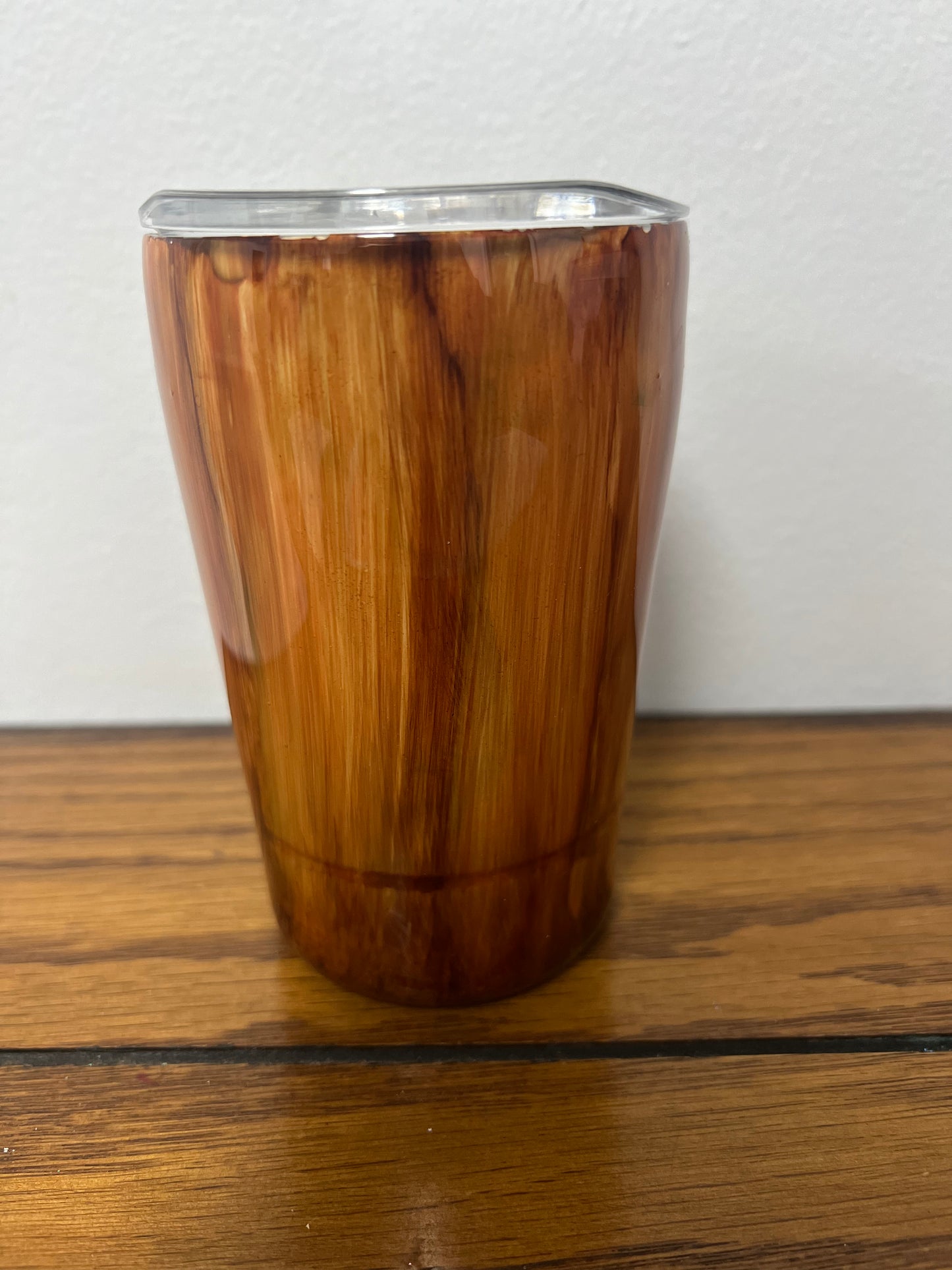 12 Oz Wood Grain Tumbler