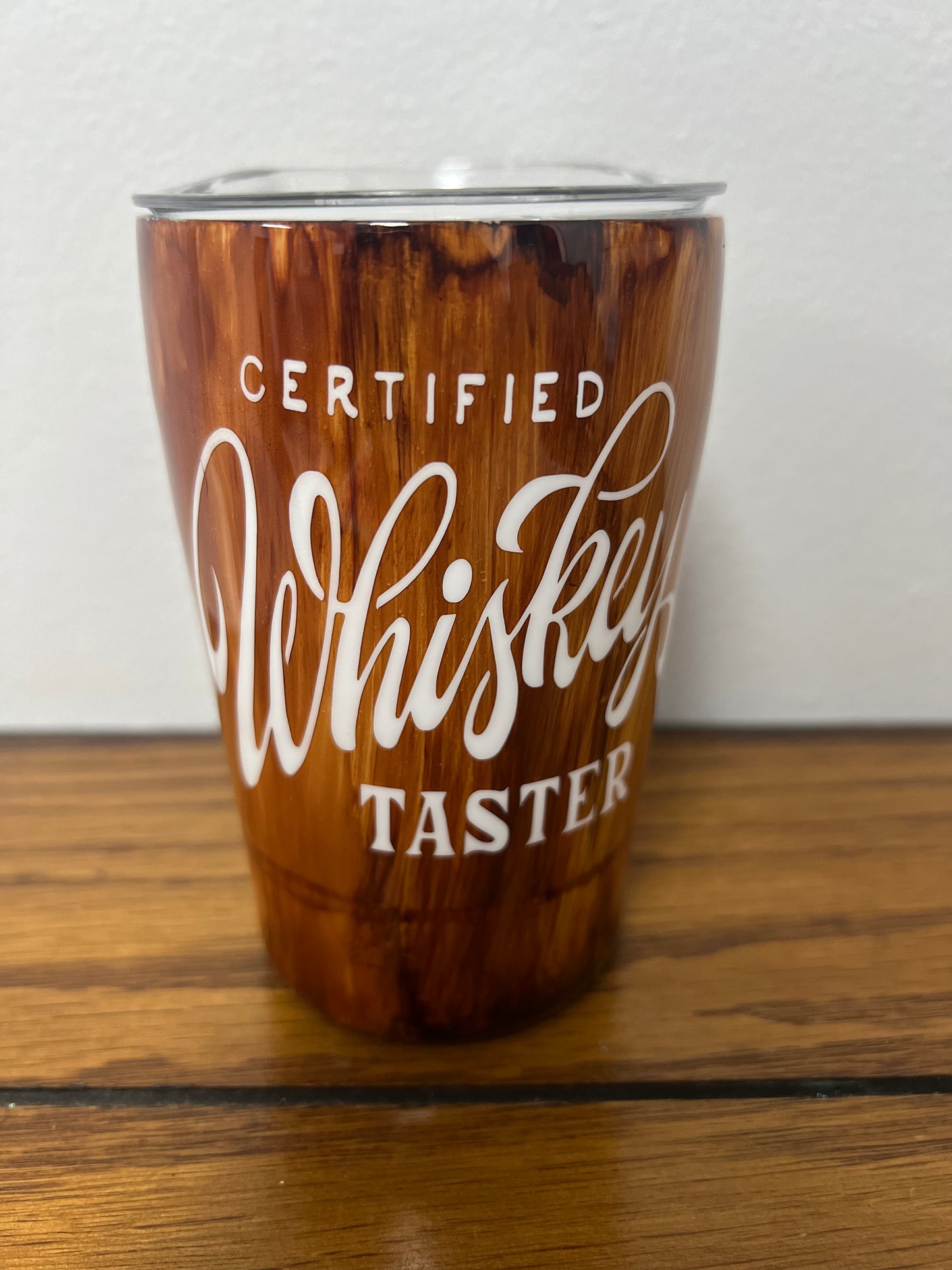 12 Oz Wood Grain Tumbler
