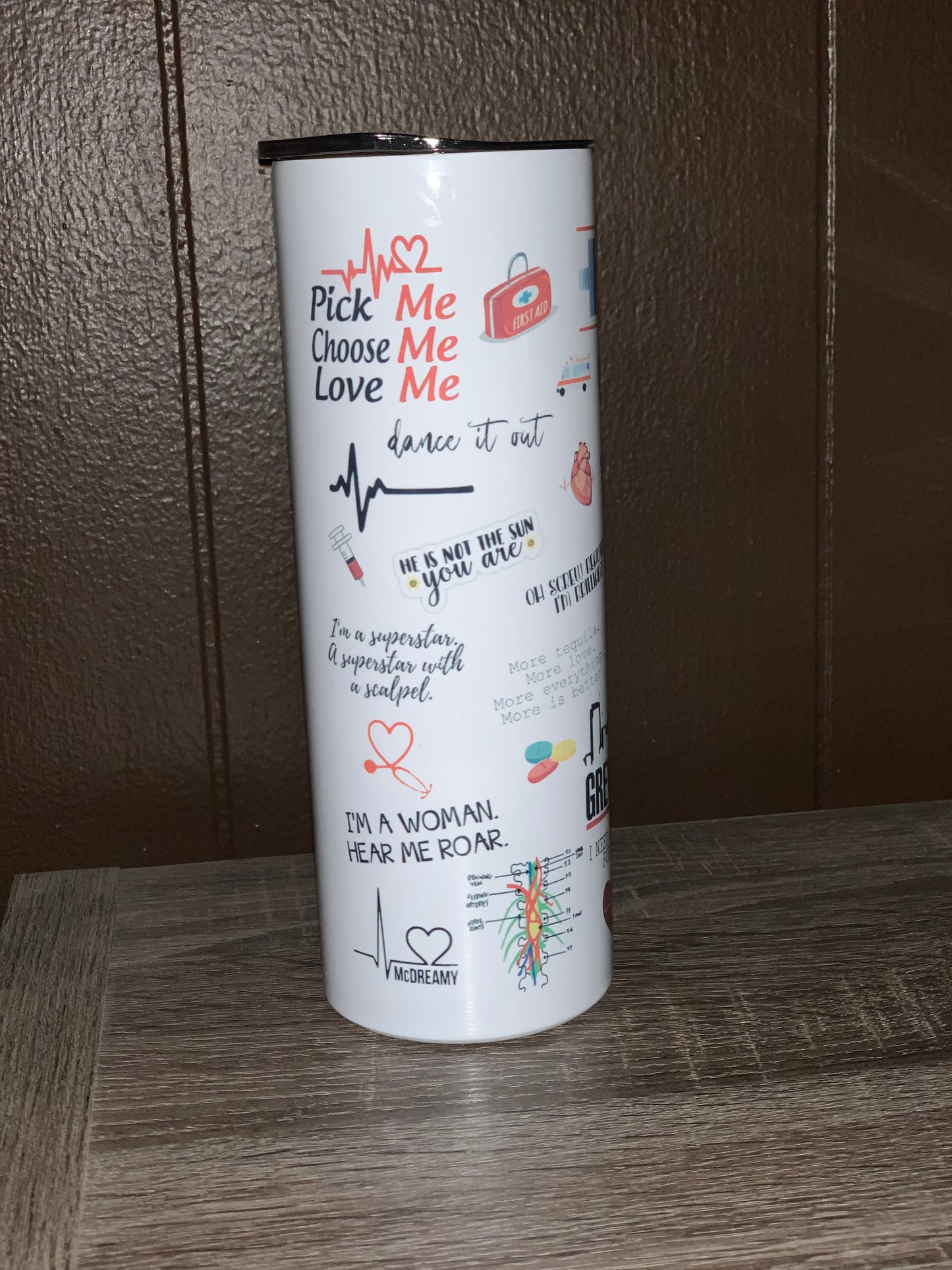 Grey's Anatomy Tumbler