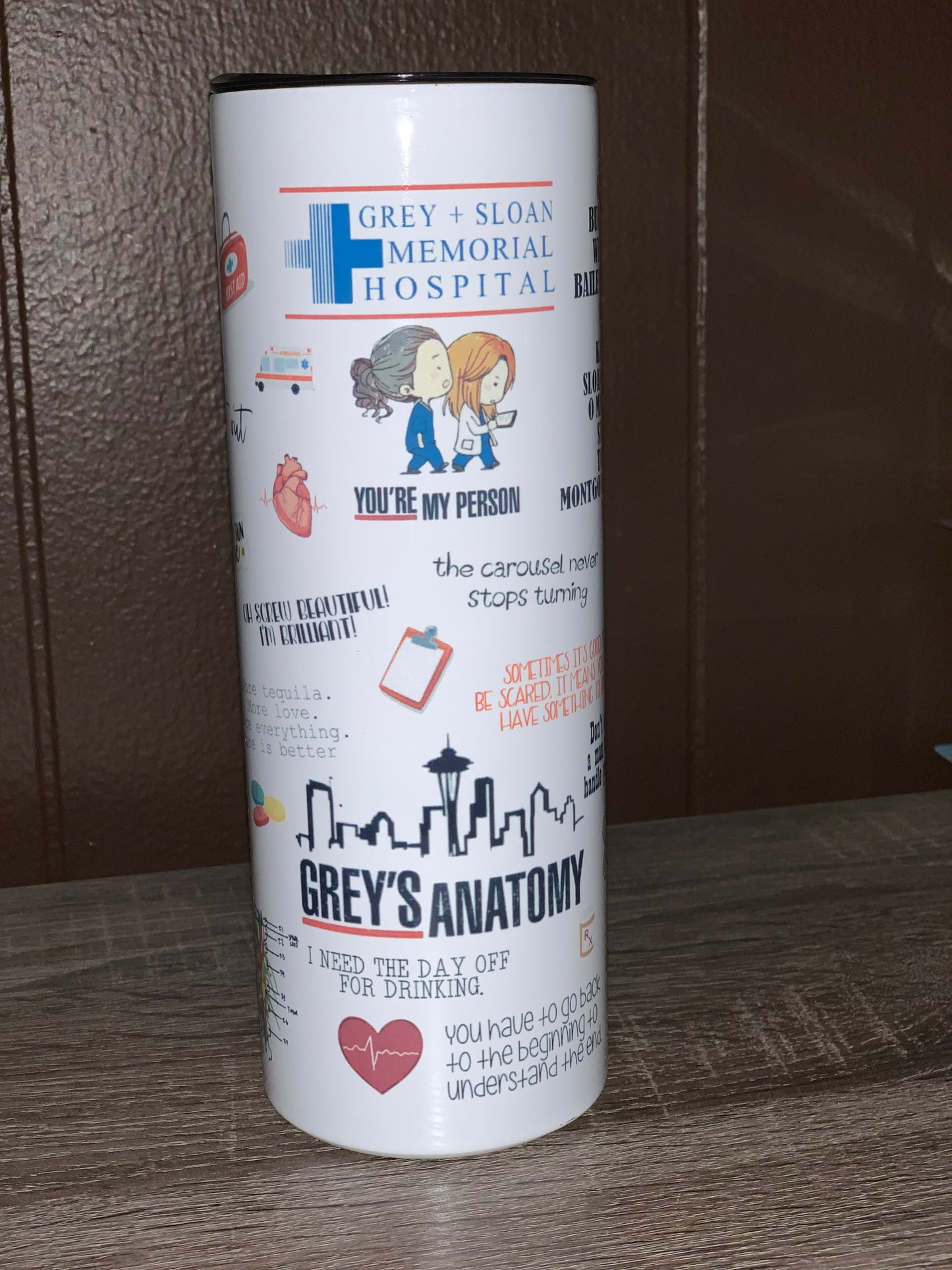 Grey's Anatomy Tumbler