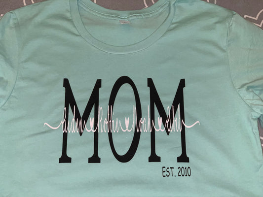 Personalized Mom T-Shirt