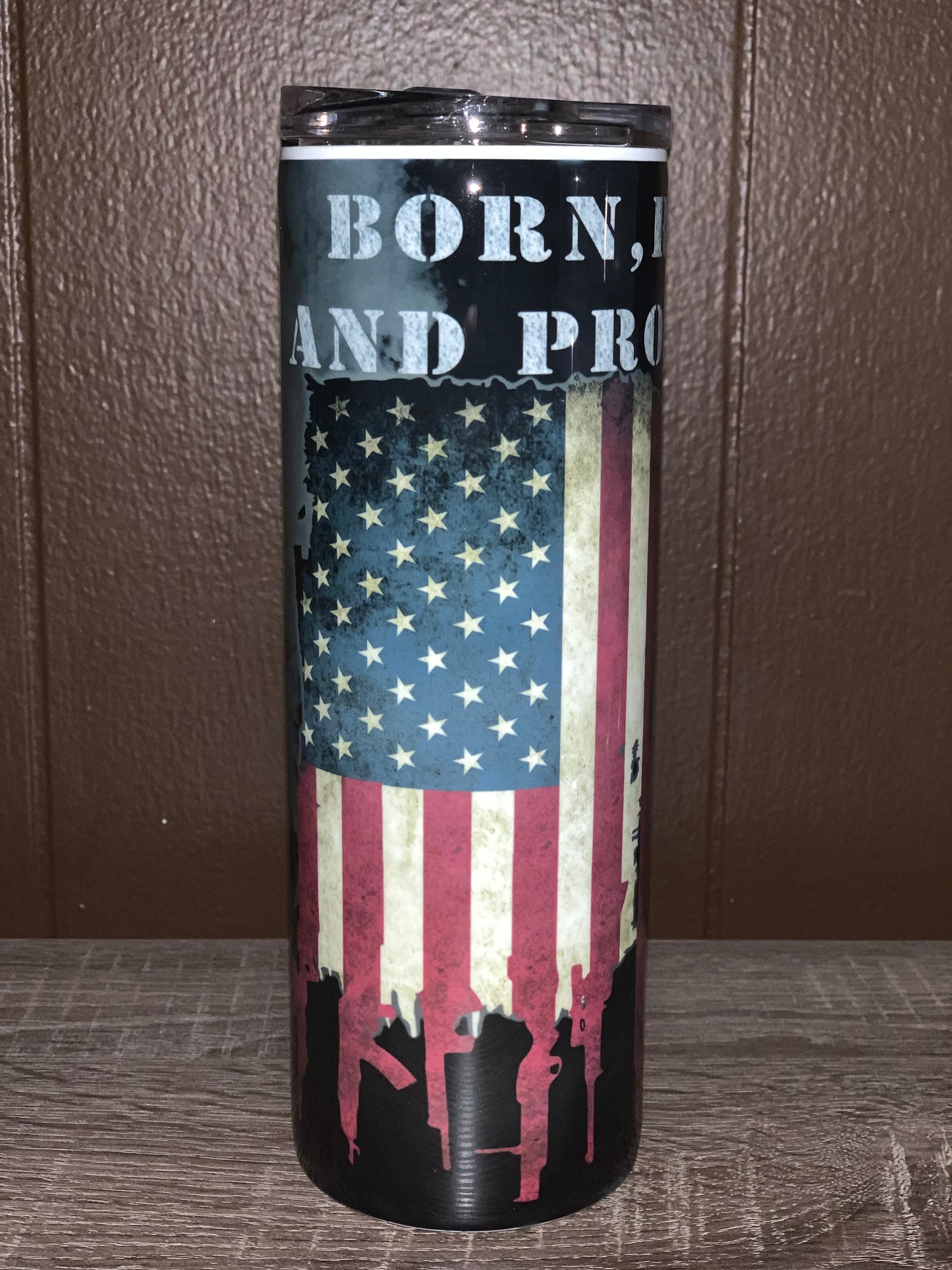 Born, Raised & Protected Tumbler