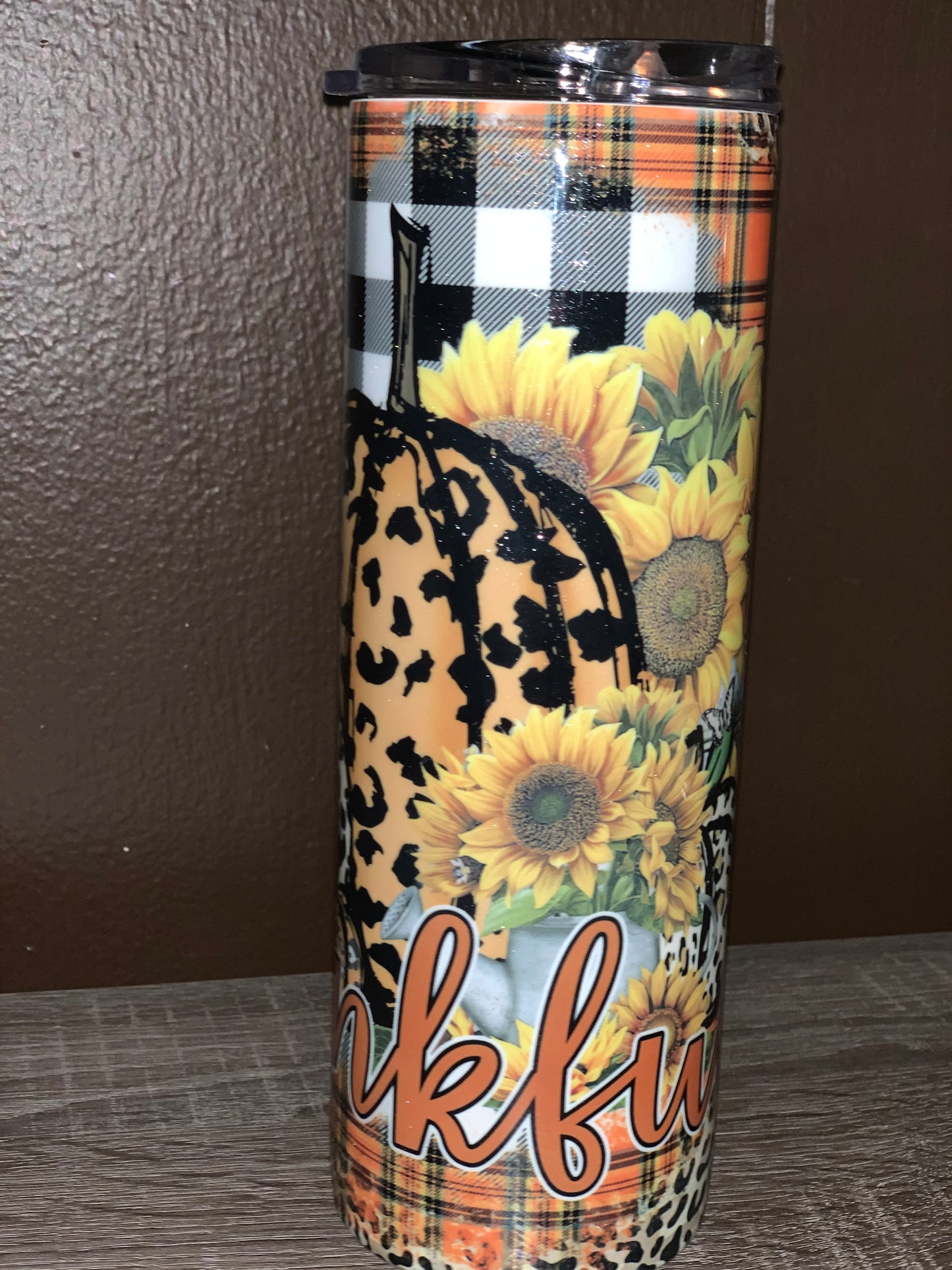 Thankful Leopard Tumbler