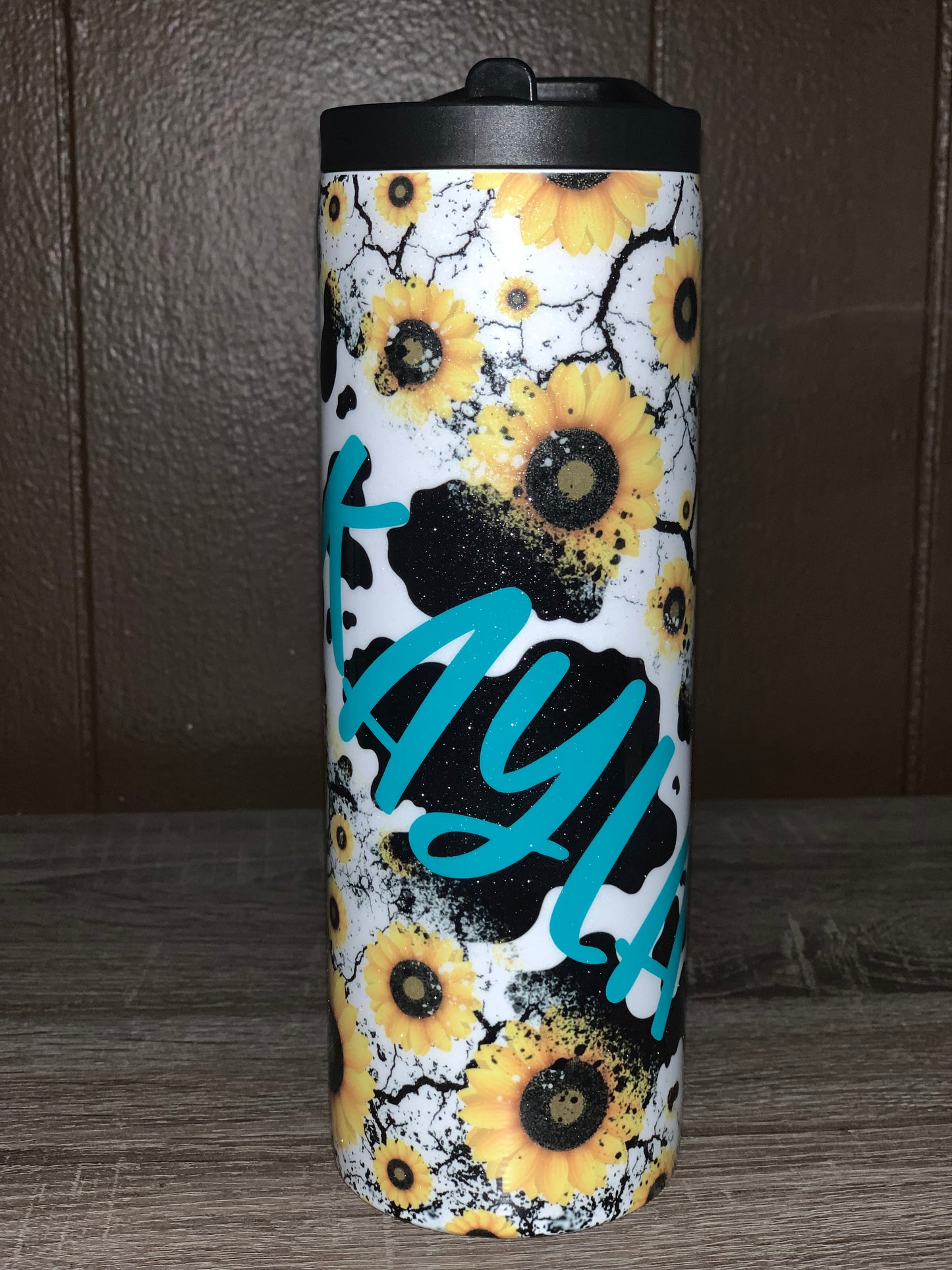 Cow Sunflower Tumbler