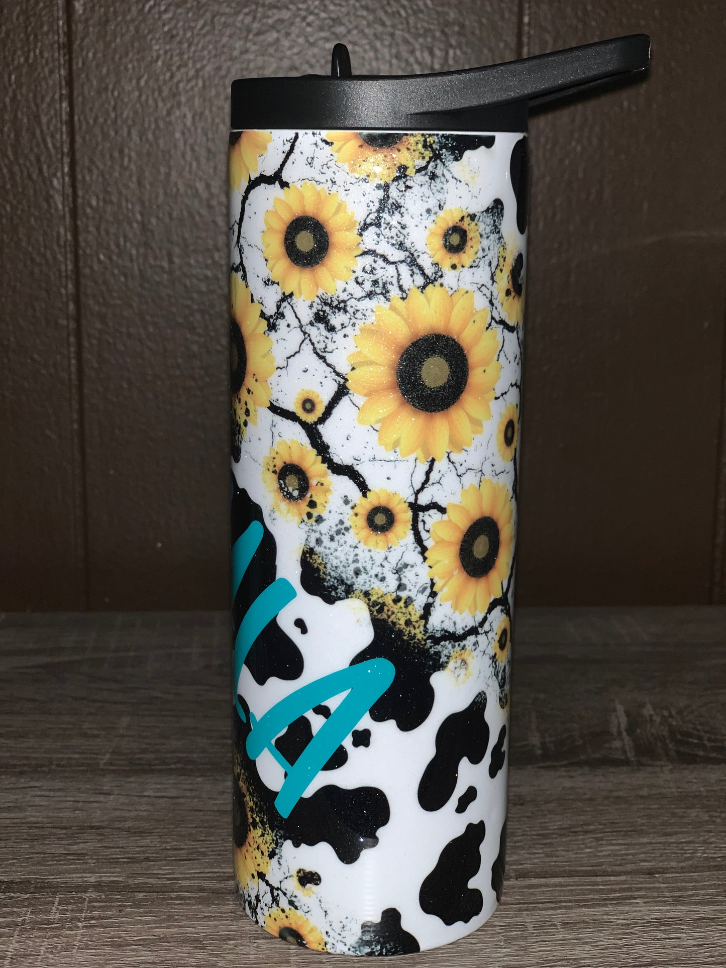 Cow Sunflower Tumbler