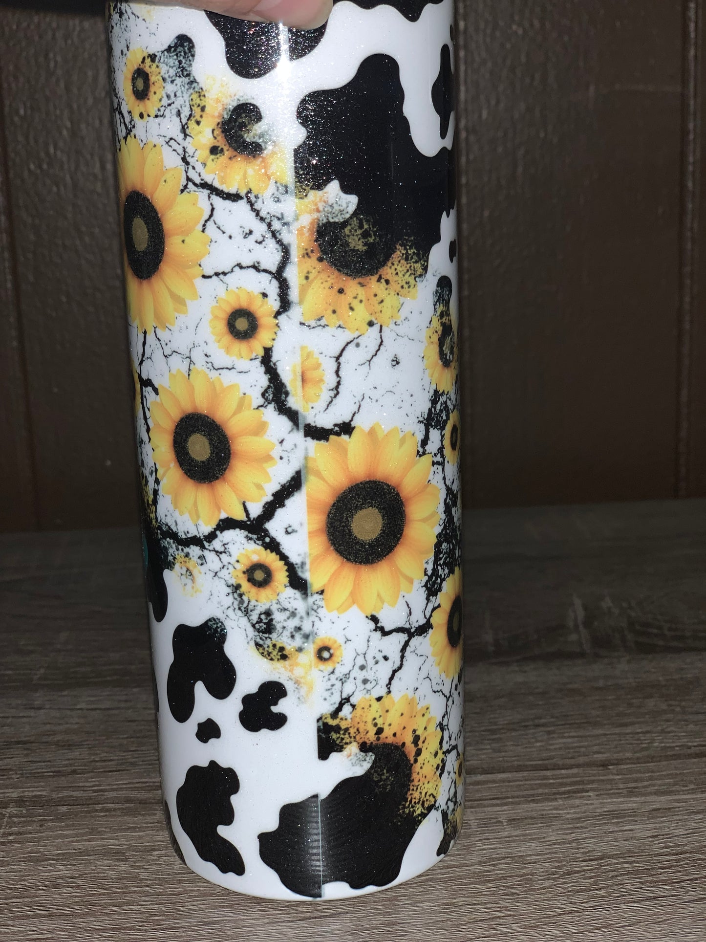 Cow Sunflower Tumbler