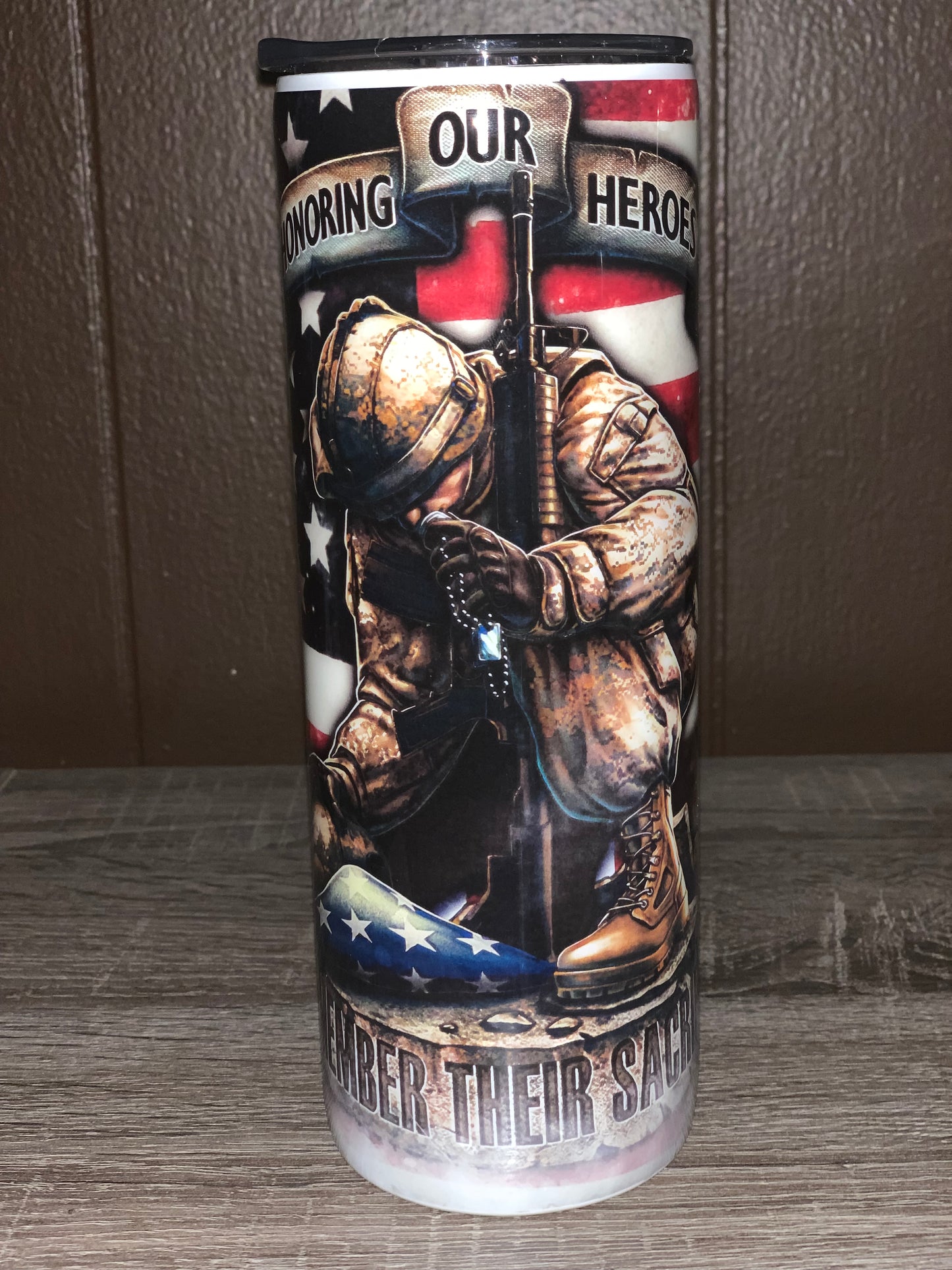 Honoring Our Heroes Tumbler