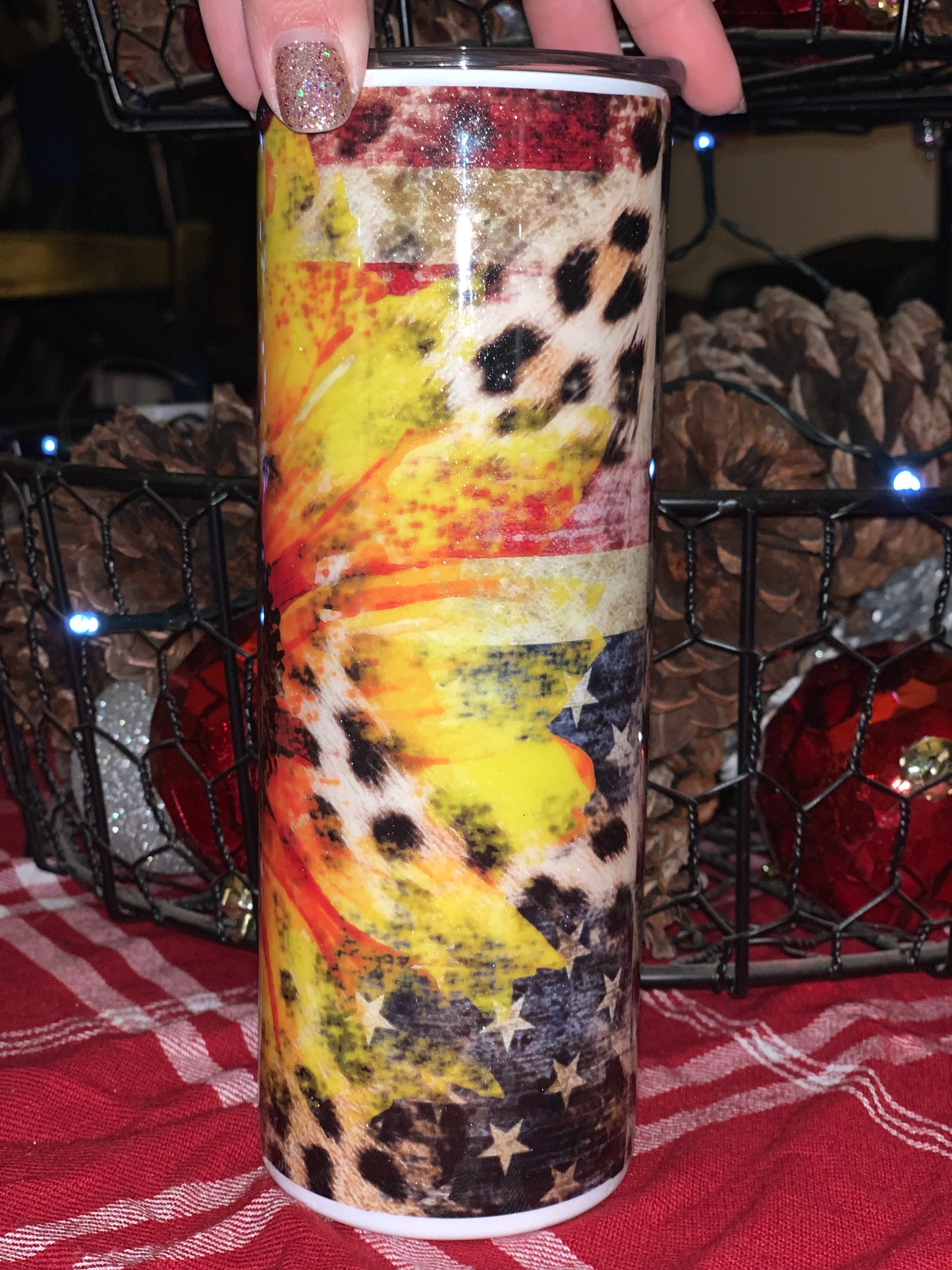 Sunflower Flag Tumbler