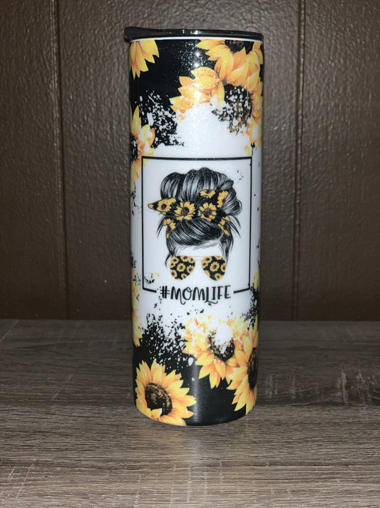 Mom Life Sunflower Tumbler