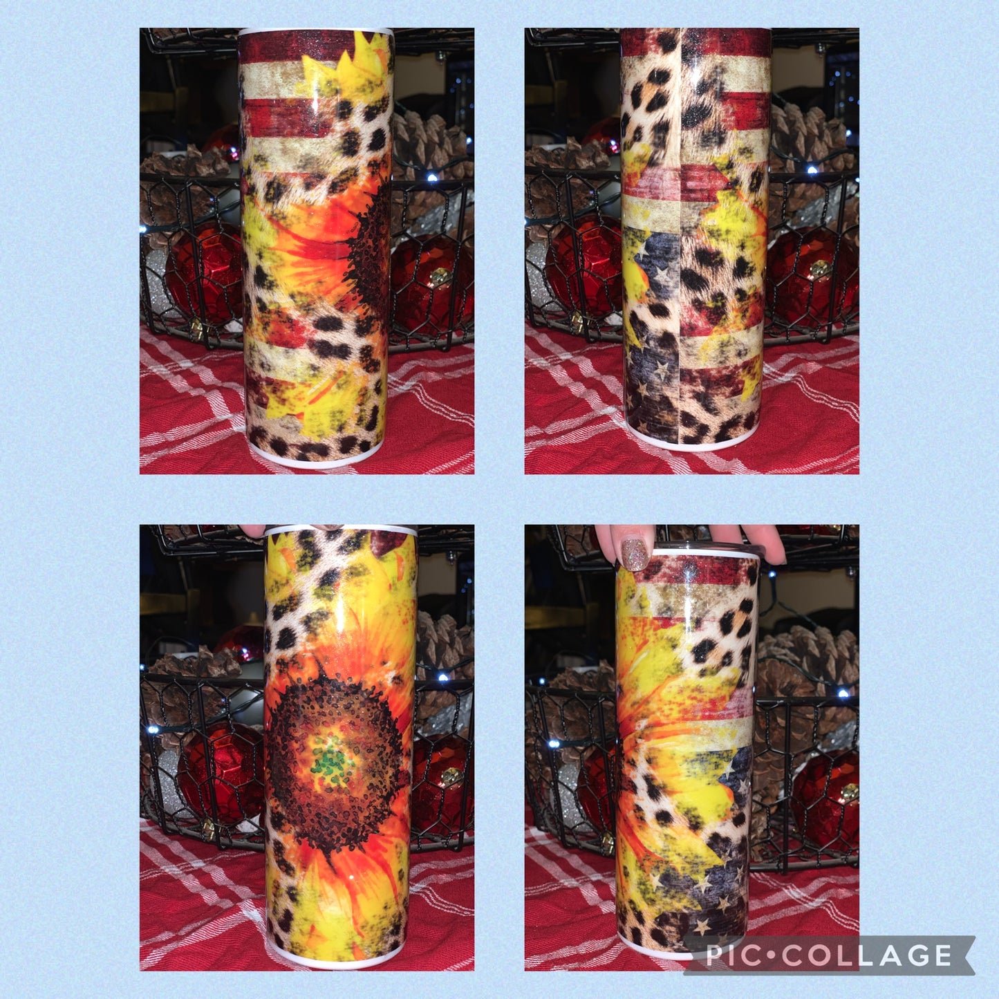 Sunflower Flag Tumbler