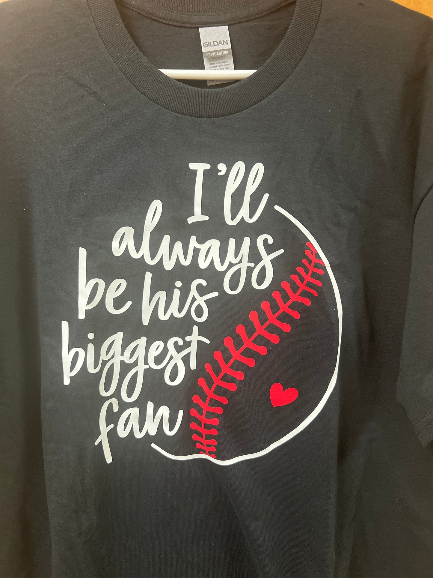 His Biggest Fan Baseball T-Shirt