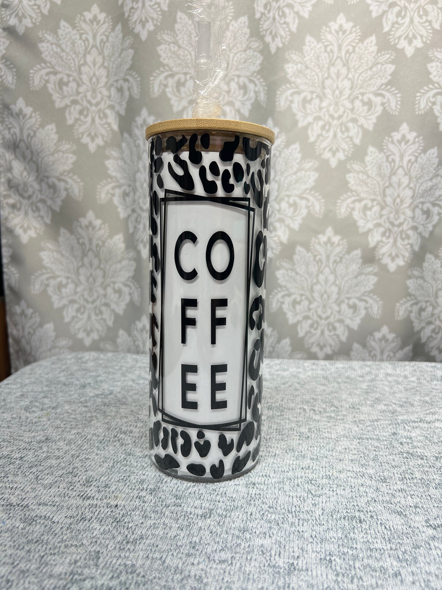 25 Oz Coffee Leopard Libbey