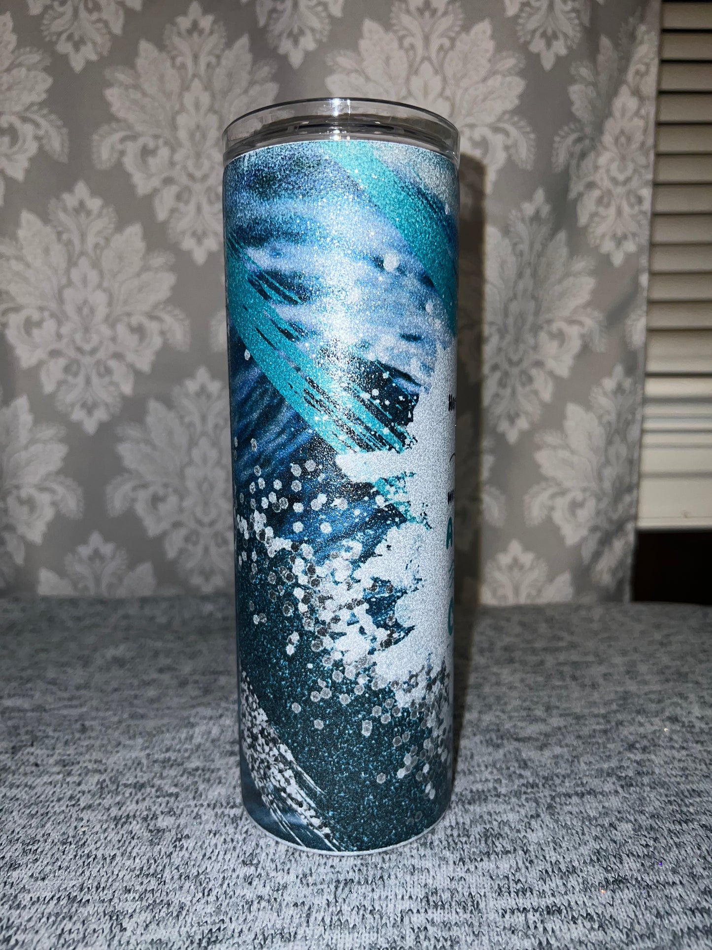 Pontoon Crazy Glitter Tumbler