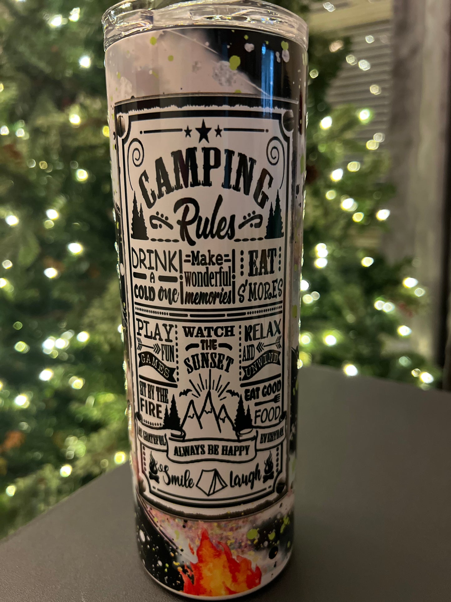 Camping Rules Tumbler