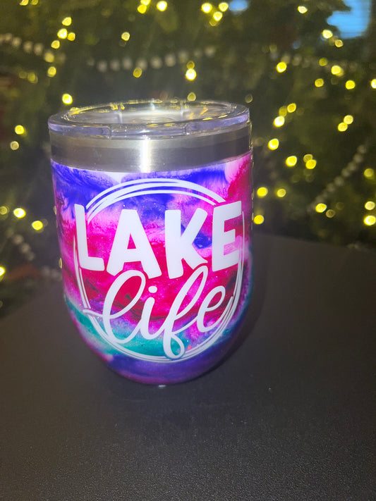 Lake Life Wine Tumbler