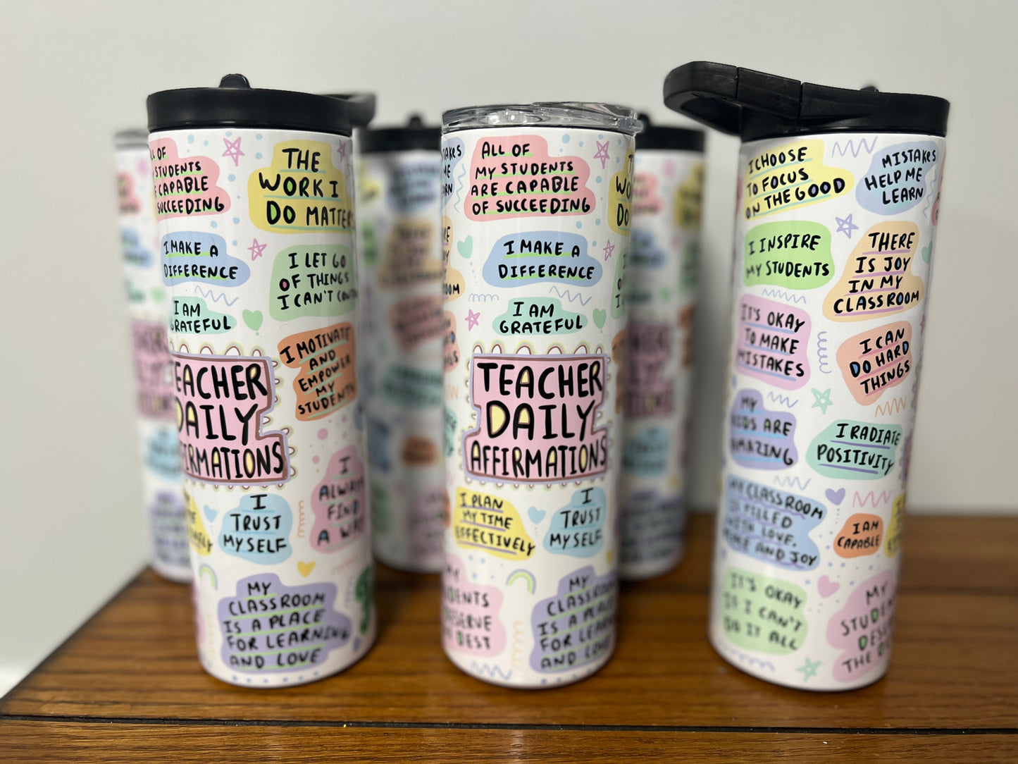 Teacher Daily Affirmations Tumbler