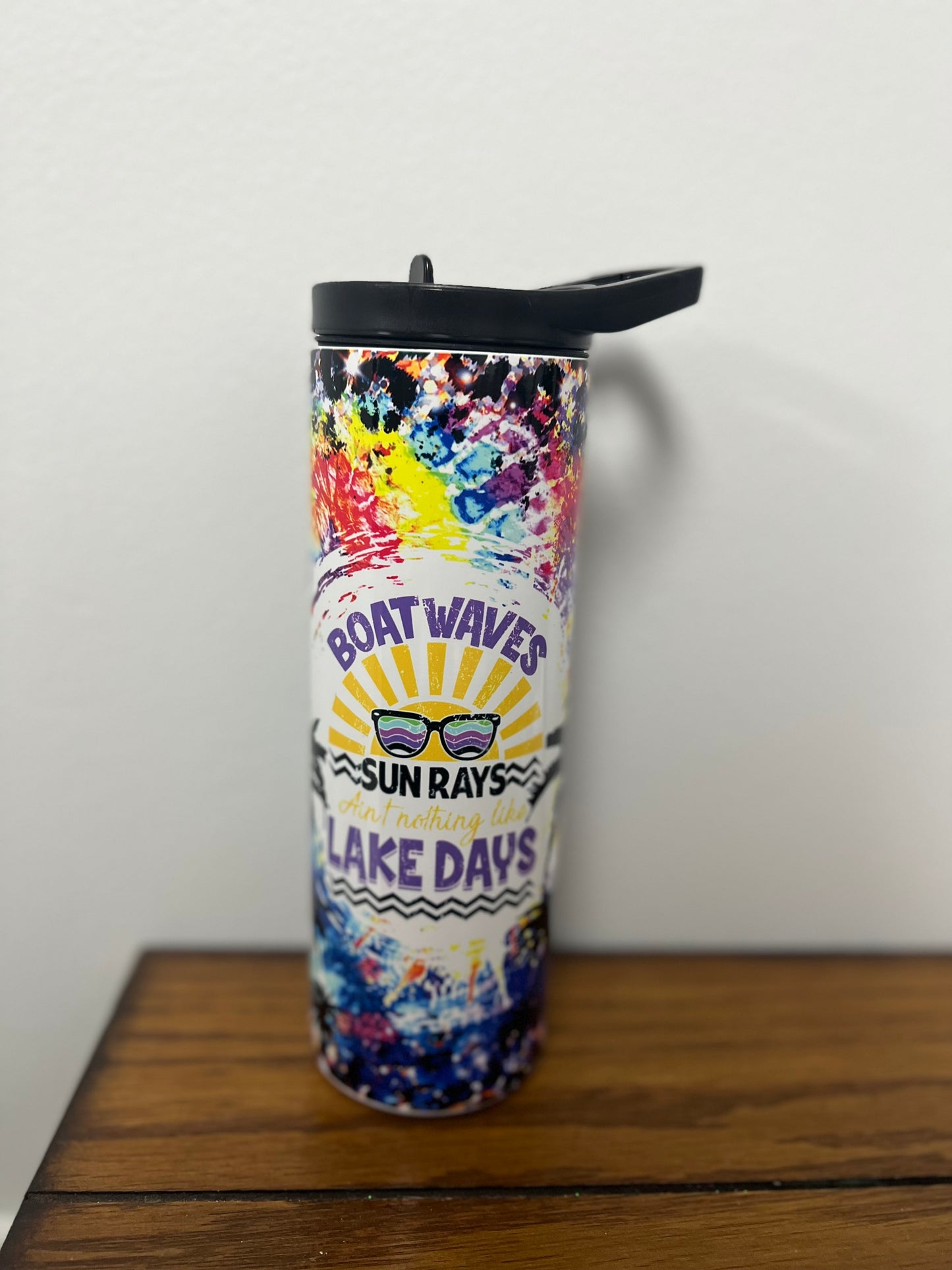 Boat Waves Lake Days Tumbler