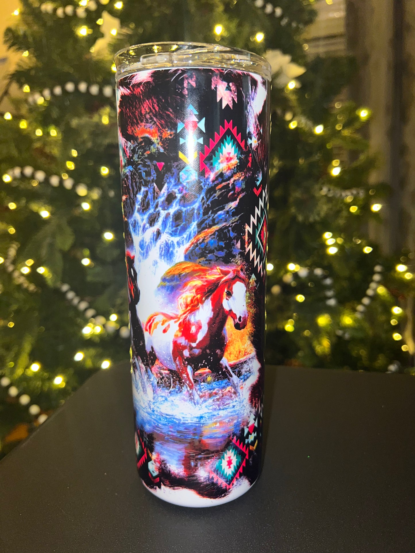 Aztec Horse Sublimation Tumbler