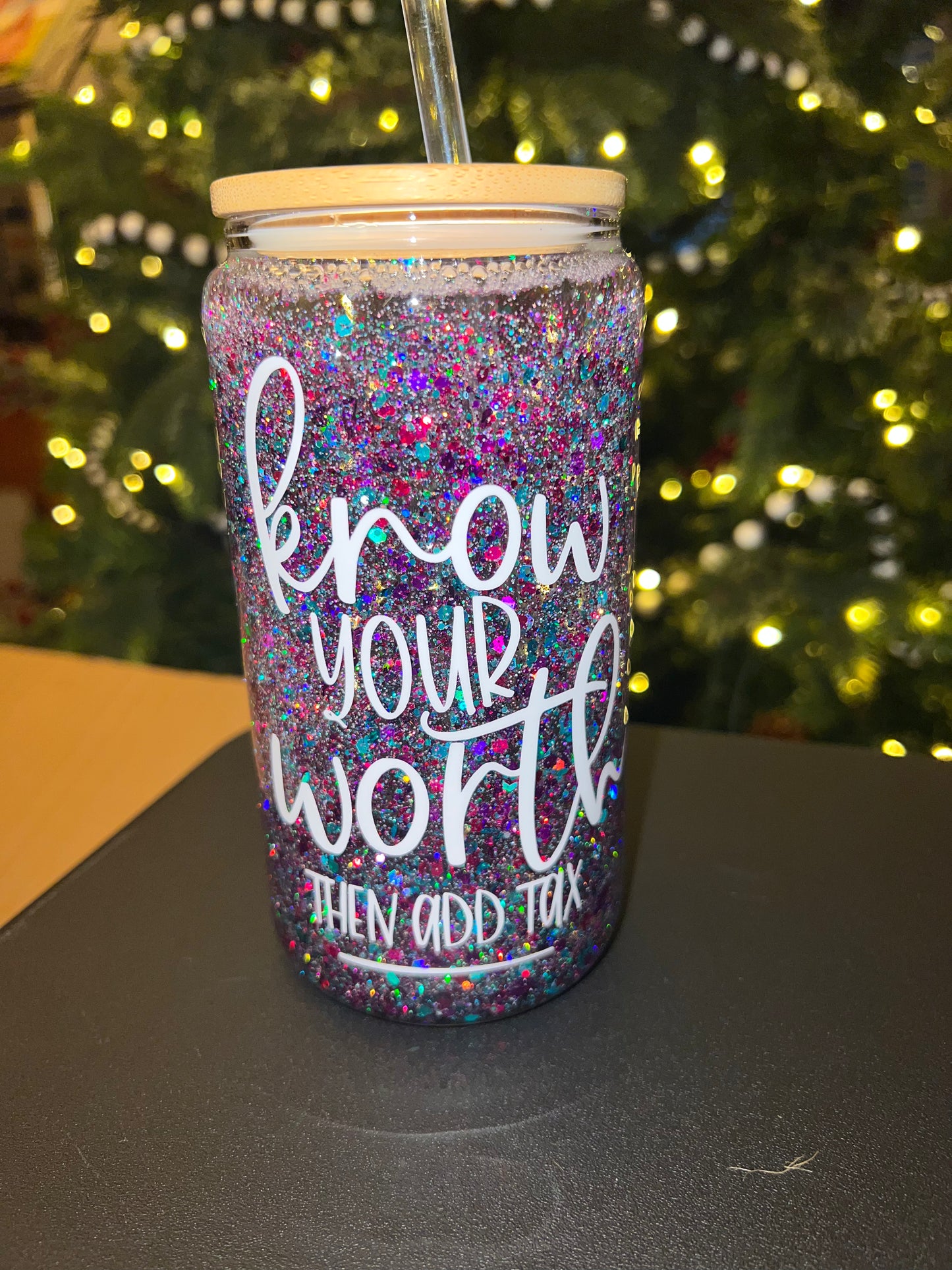 Know Your Worth Snow Globe