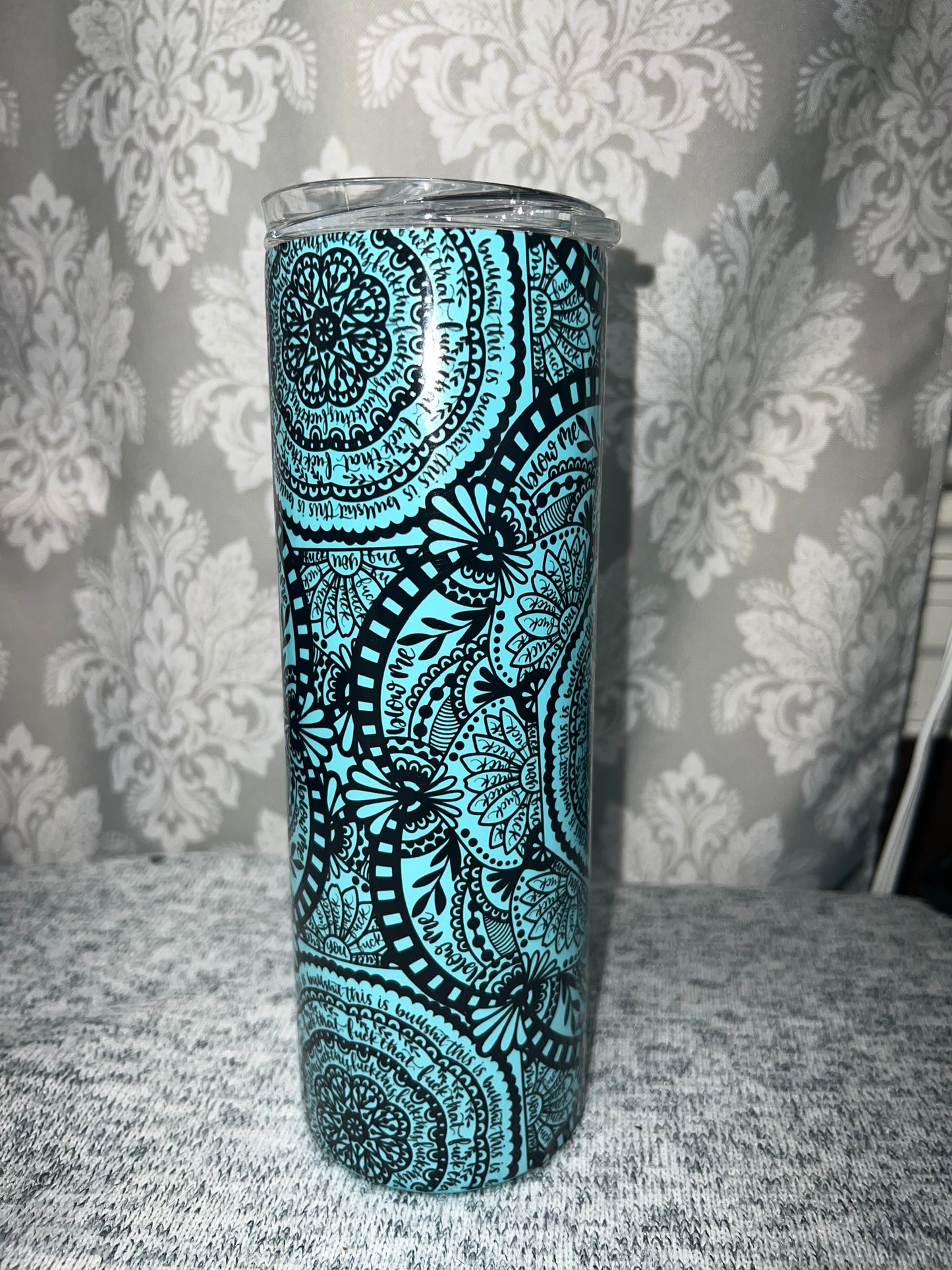 Mandala Secret Message Tumbler