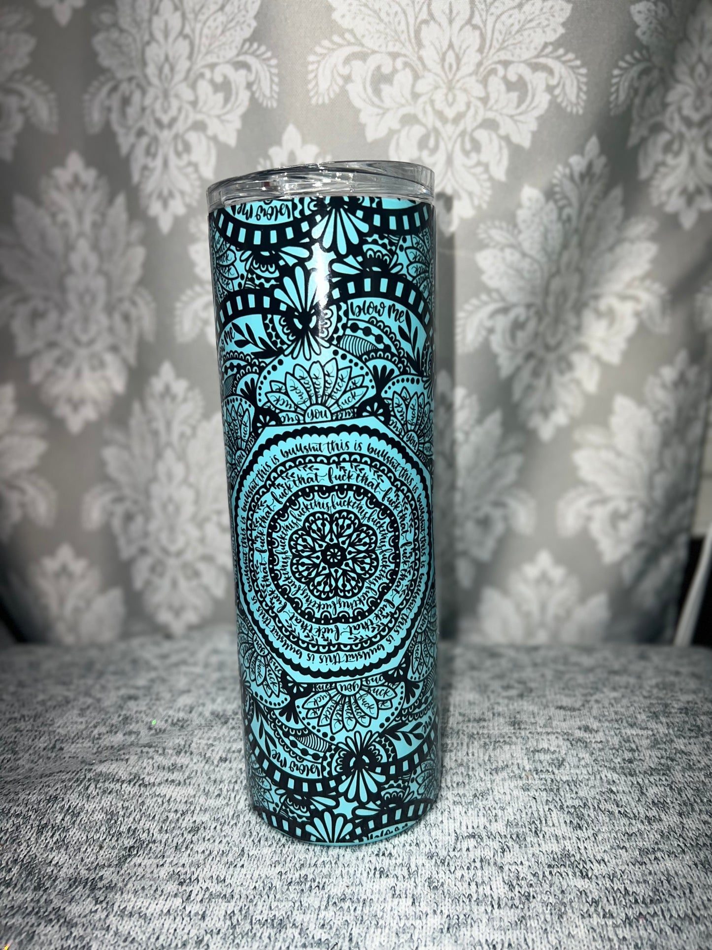 Mandala Secret Message Tumbler