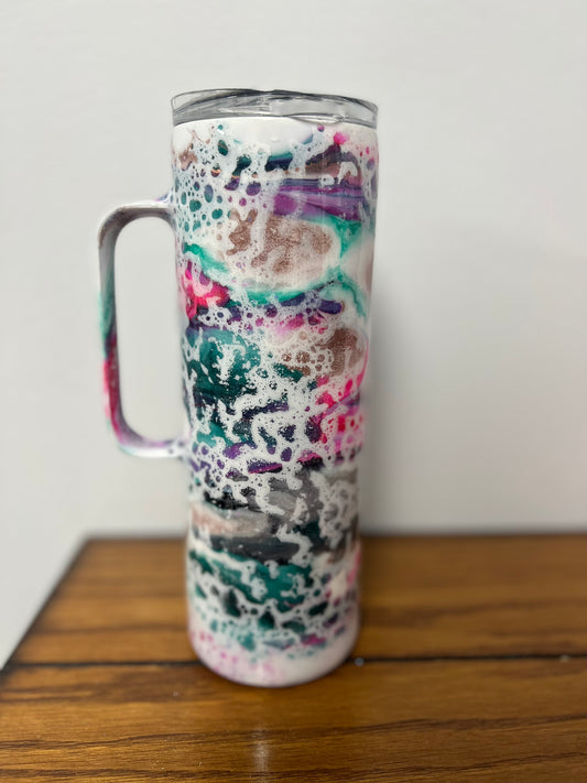 Custom Handled Ink Powerwash Tumbler