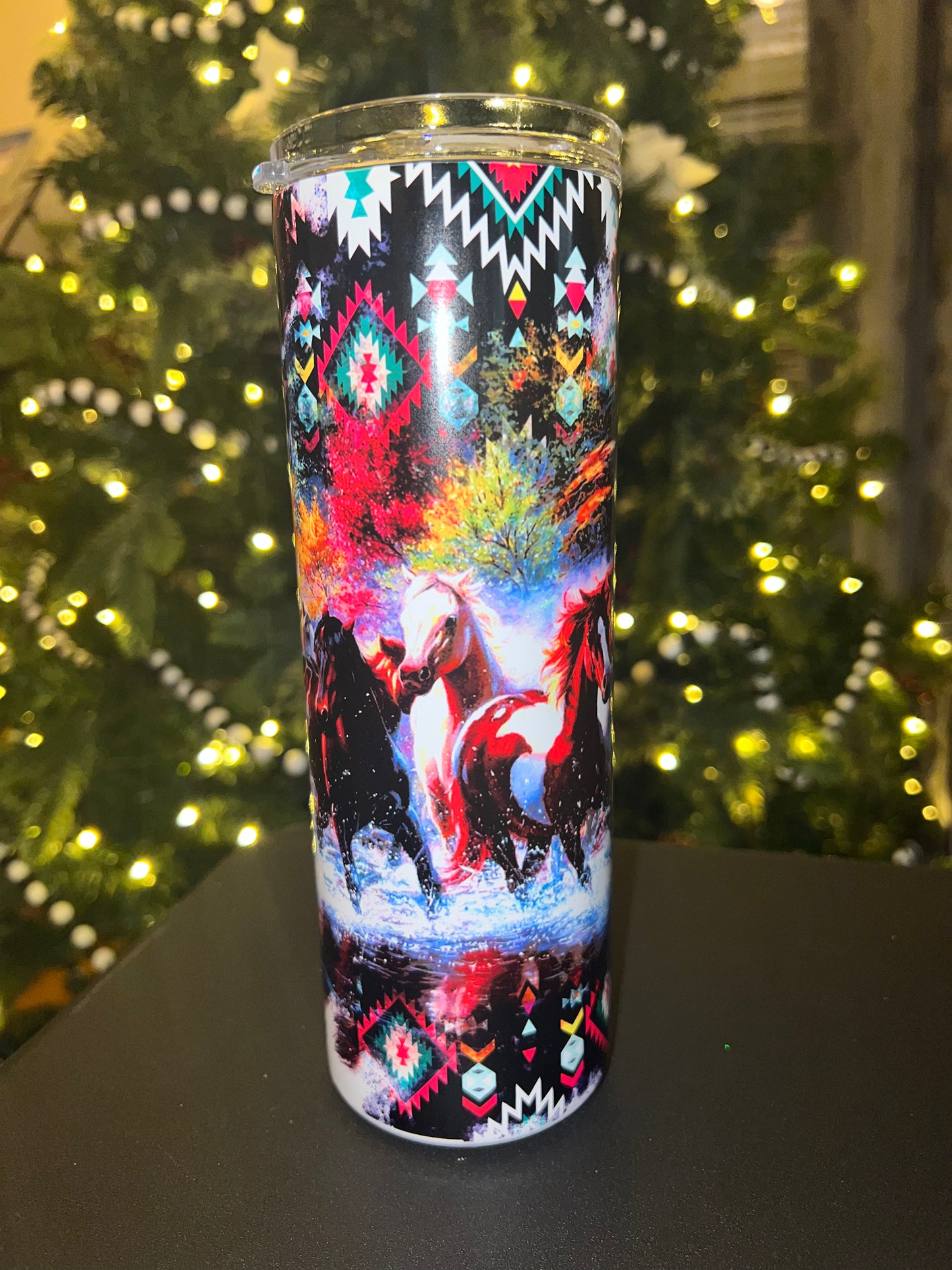 Aztec Horse Sublimation Tumbler