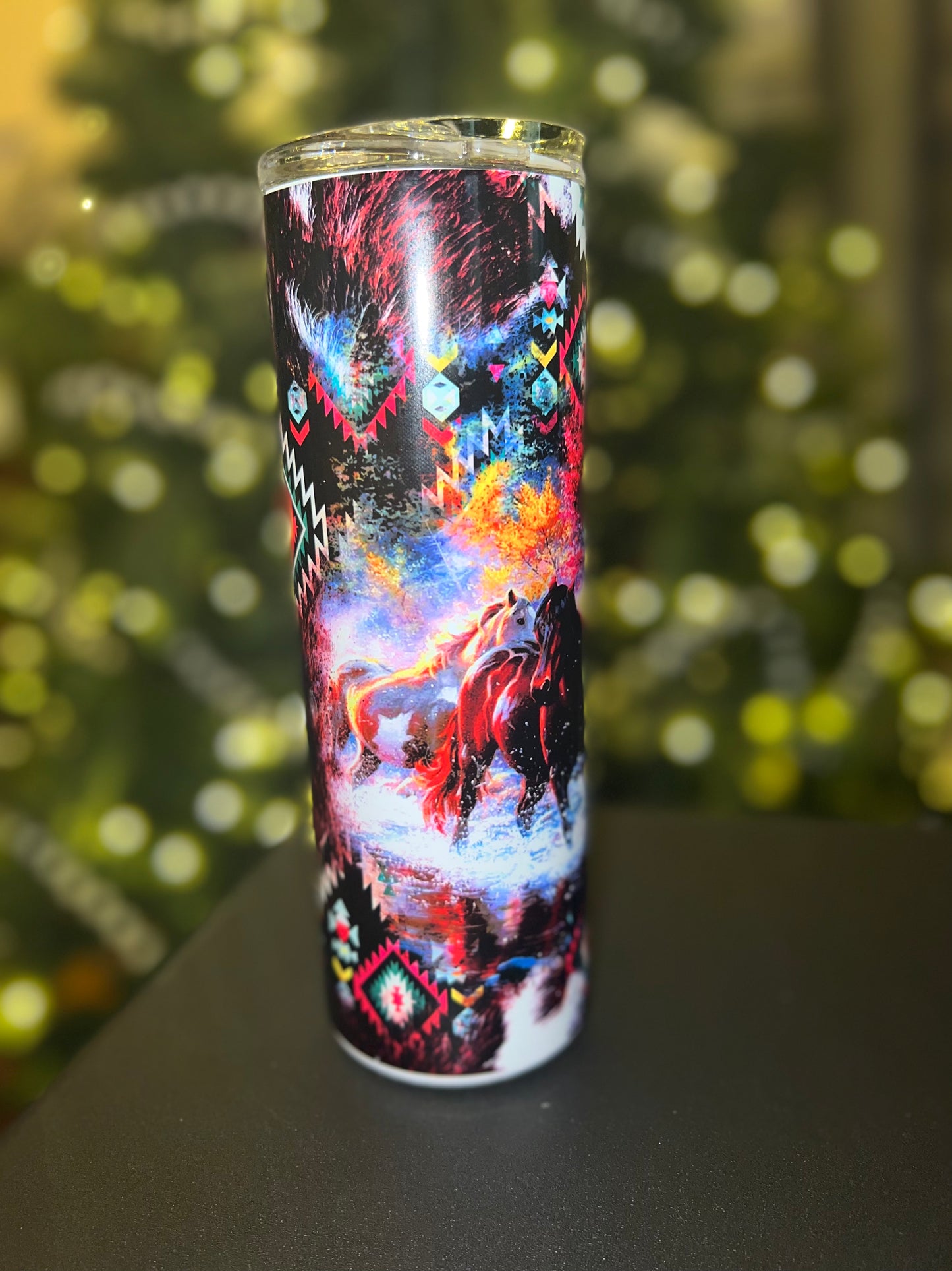 Aztec Horse Sublimation Tumbler