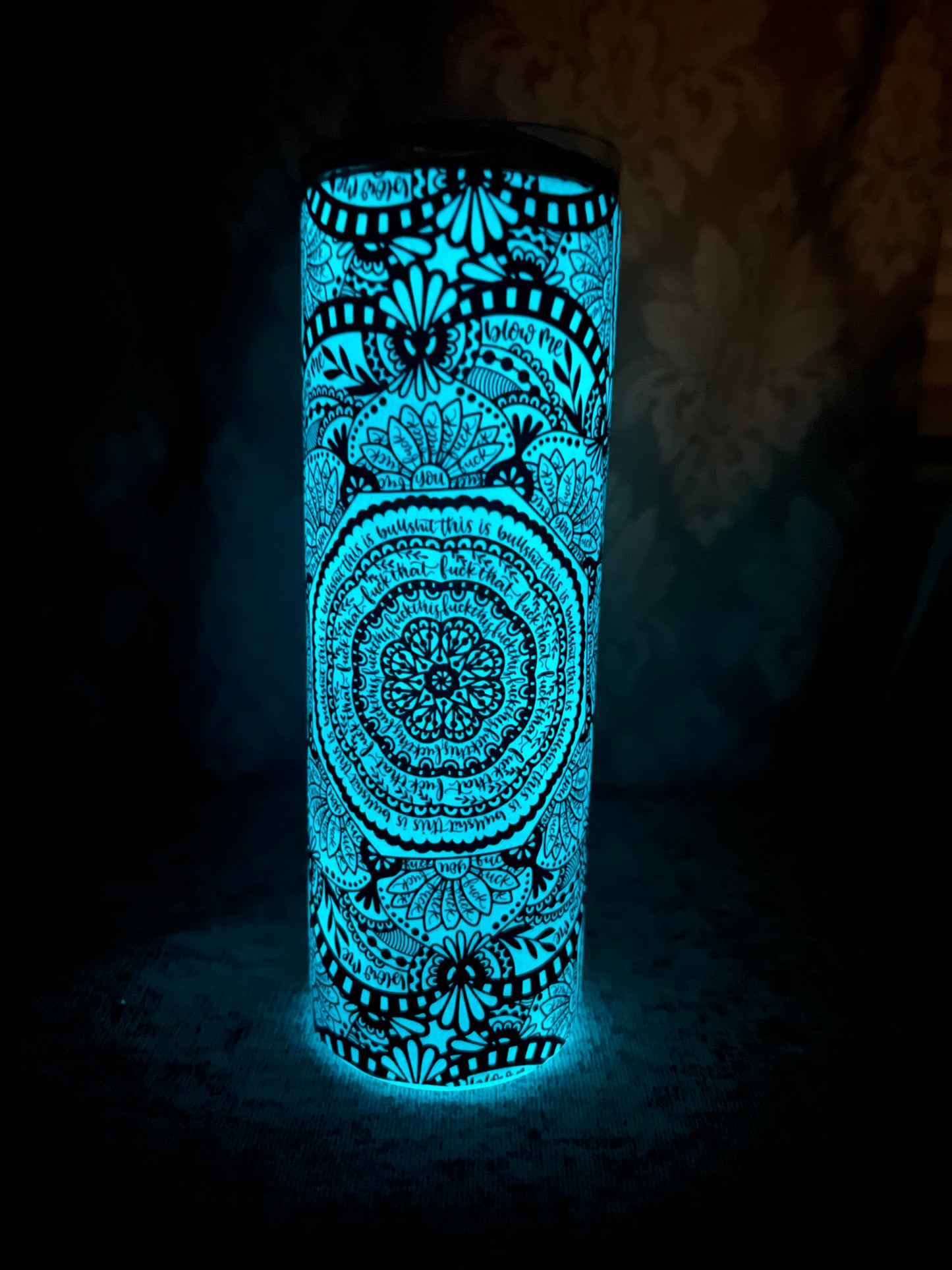 Mandala Secret Message Tumbler