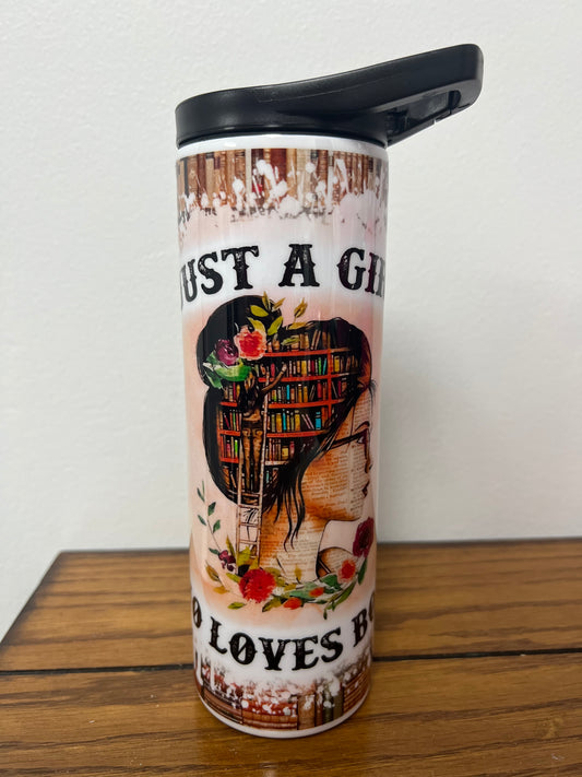 Just a girl who loves books tumbler