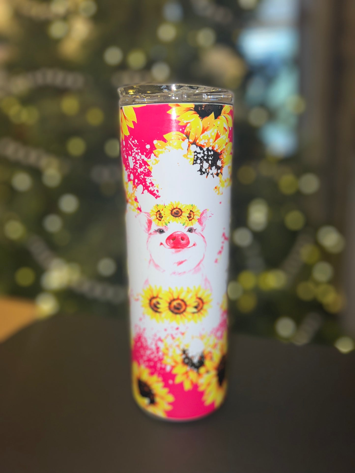 Sunflower Pig Tumbler