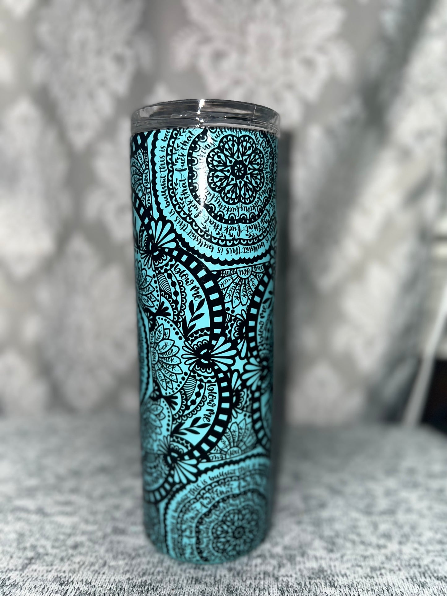 Mandala Secret Message Tumbler