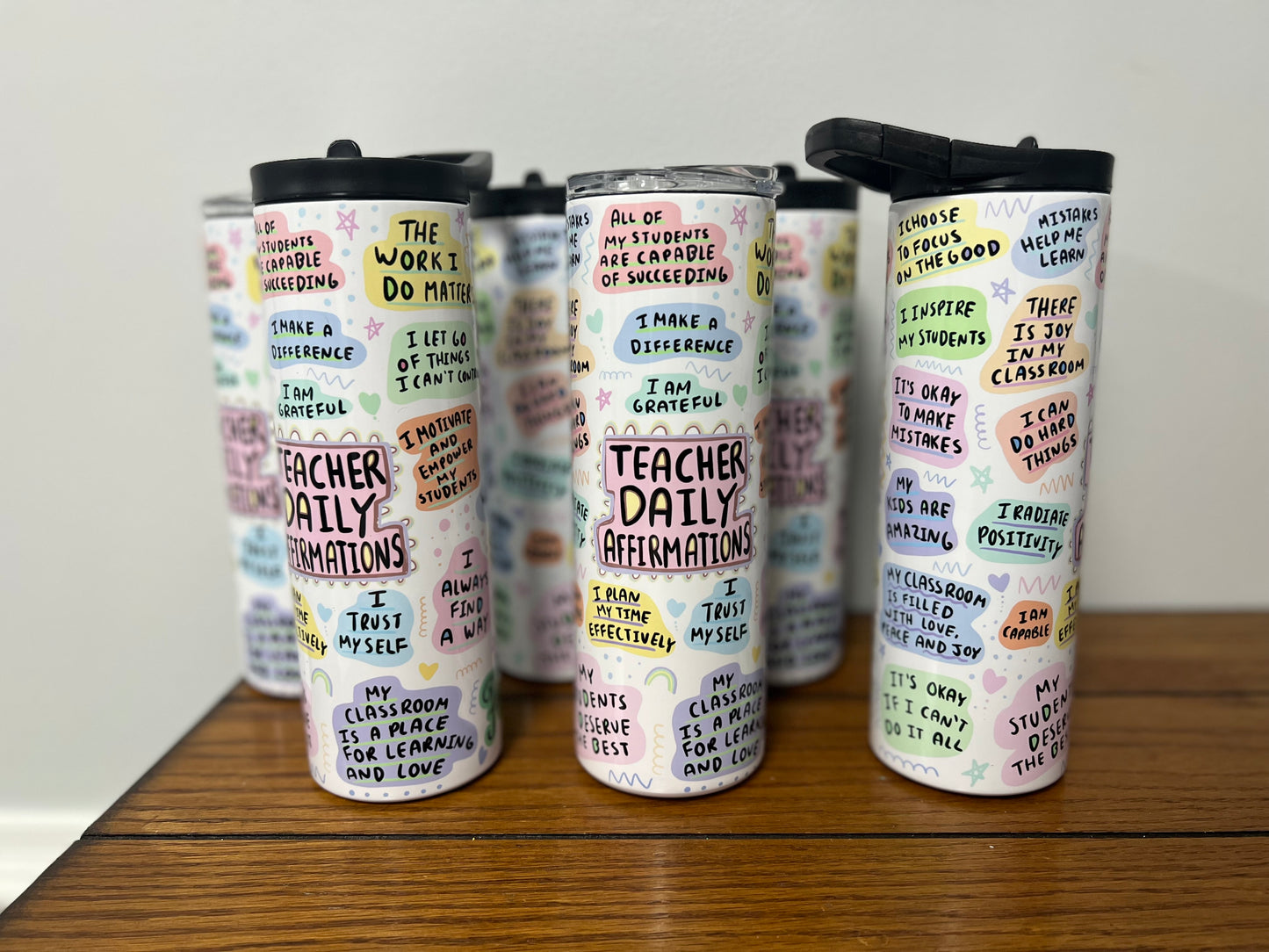 Teacher Daily Affirmations Tumbler