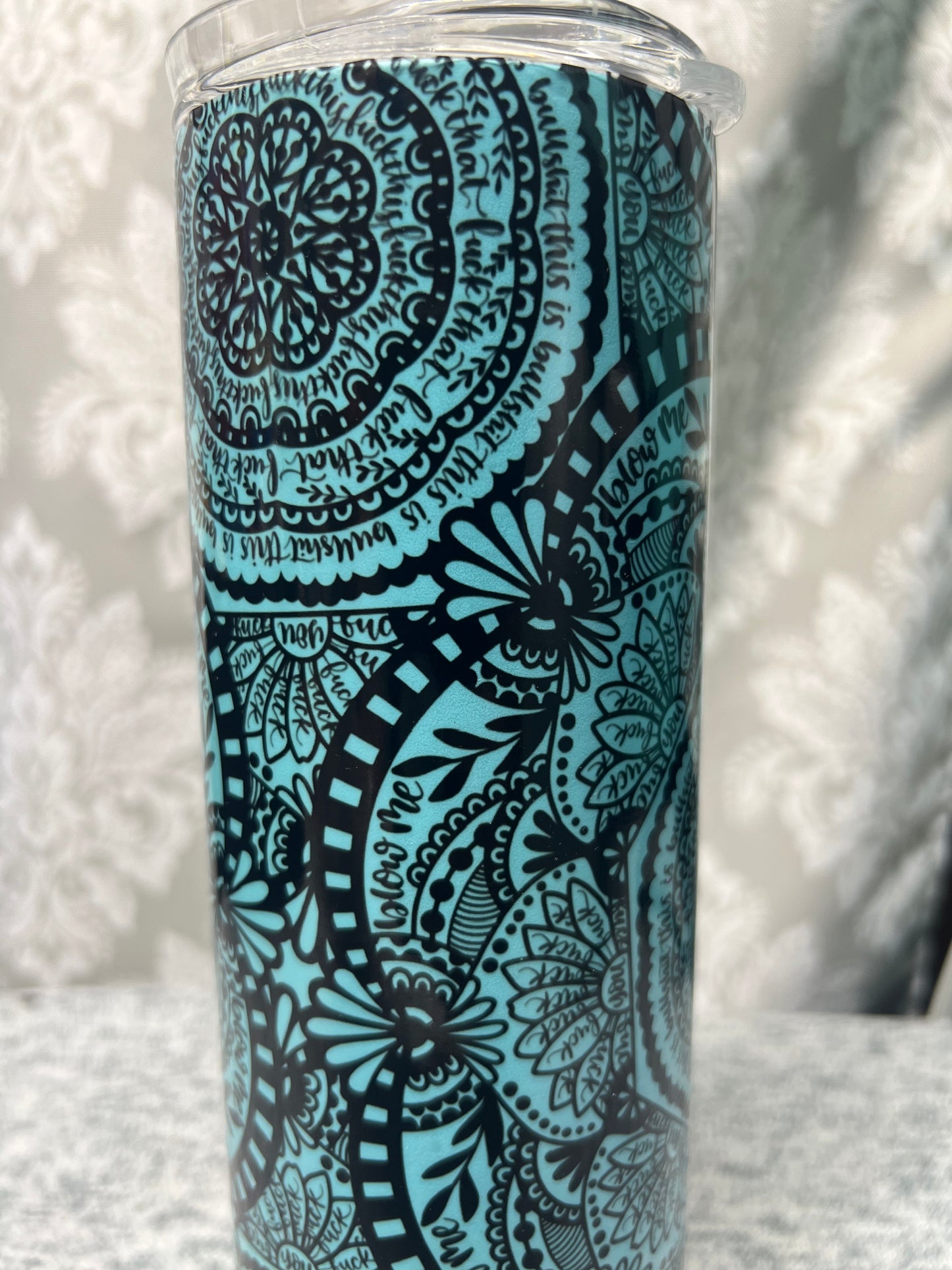 Mandala Secret Message Tumbler